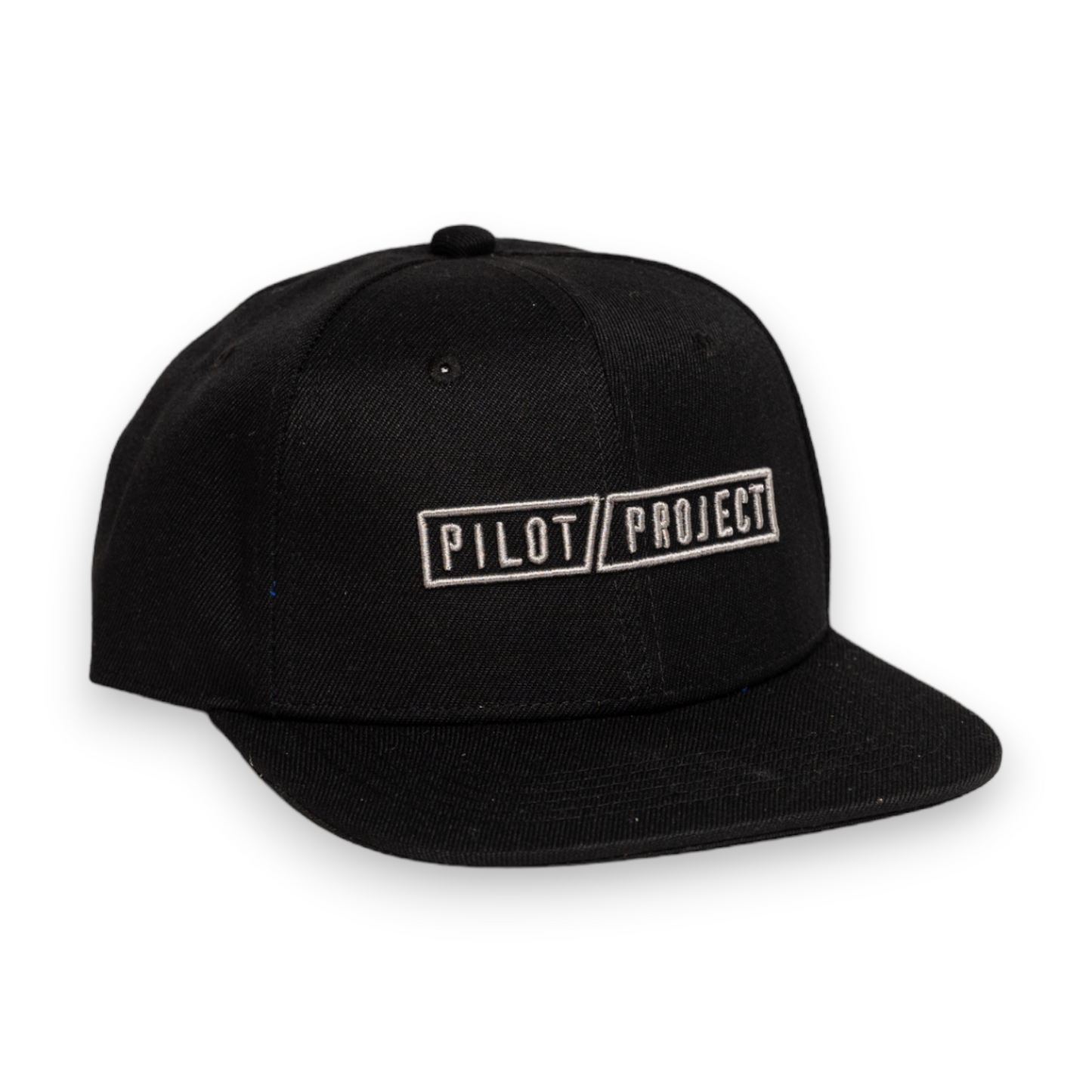 Pilot Project Flat Brim with Silver Logo