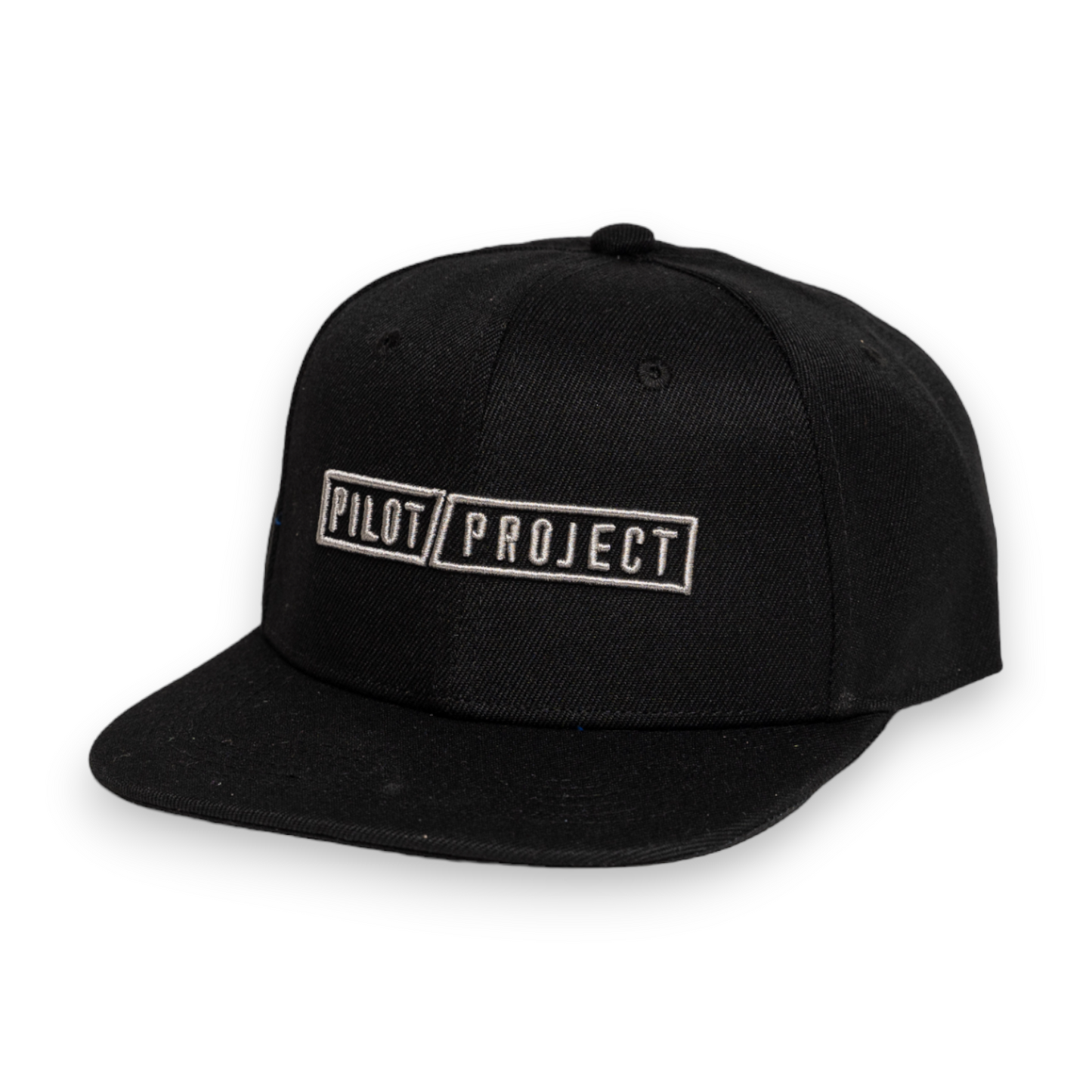 Pilot Project Flat Brim with Silver Logo